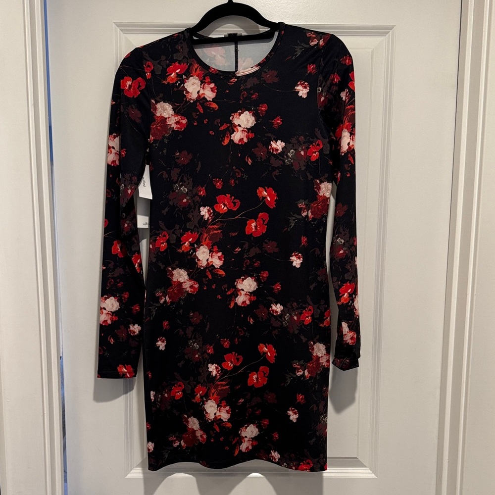 Wilfred bodycon Floral Long Sleeve Dress